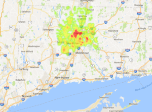 Nurse Practitioner - APRN - Heat MAP Connecticut Hartford County