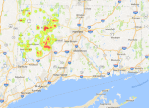 Nurse Practitioner - APRN - Heat MAP Connecticut Litchfield County