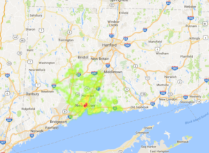 Nurse Practitioner - APRN - Heat MAP Connecticut New Haven County
